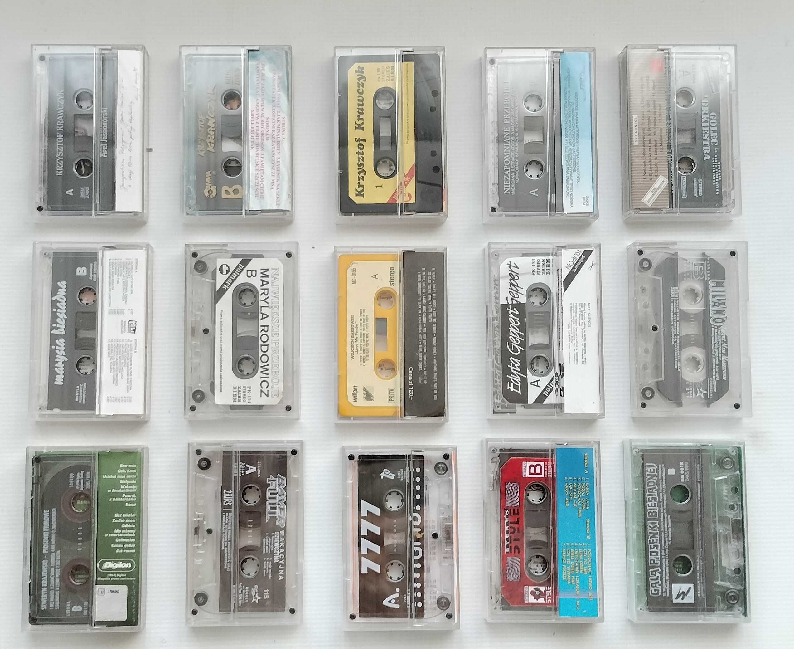 Kaseta audio kasety muzyka polska ZESTAW Oryginały
