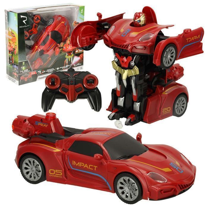 samochód zdalnie sterowany transformer revolt transforming robot racer