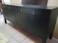 Komoda czarna 156x40x68