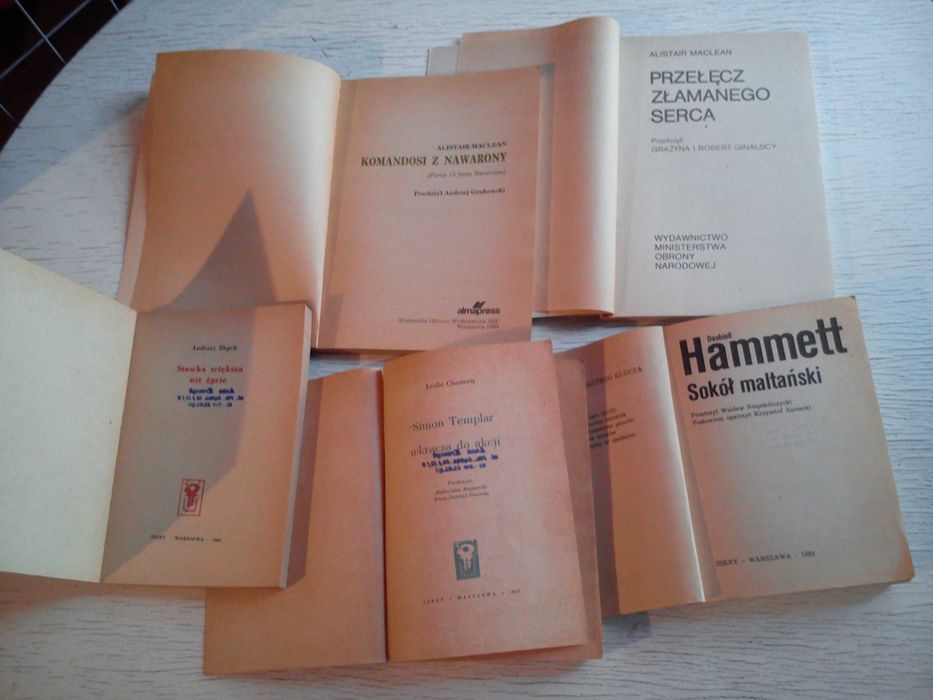 Stawka większa niż życie, Święty, Sokół maltański książki z PRL zestaw