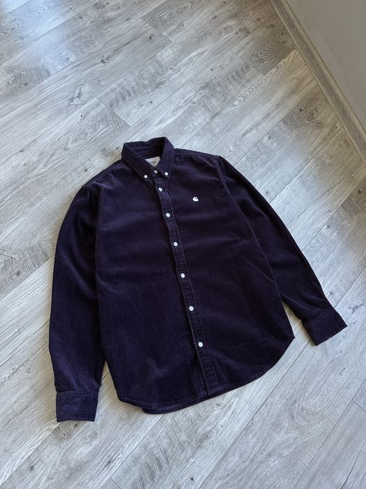 Вельветова сорочка рубашка Carhartt чоловіча розмір С