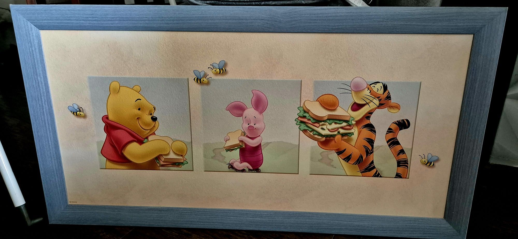 Obraz Kubuś Puchatek i przyjaciele w  ramie DISNEY 2 szt dla dziecka j
