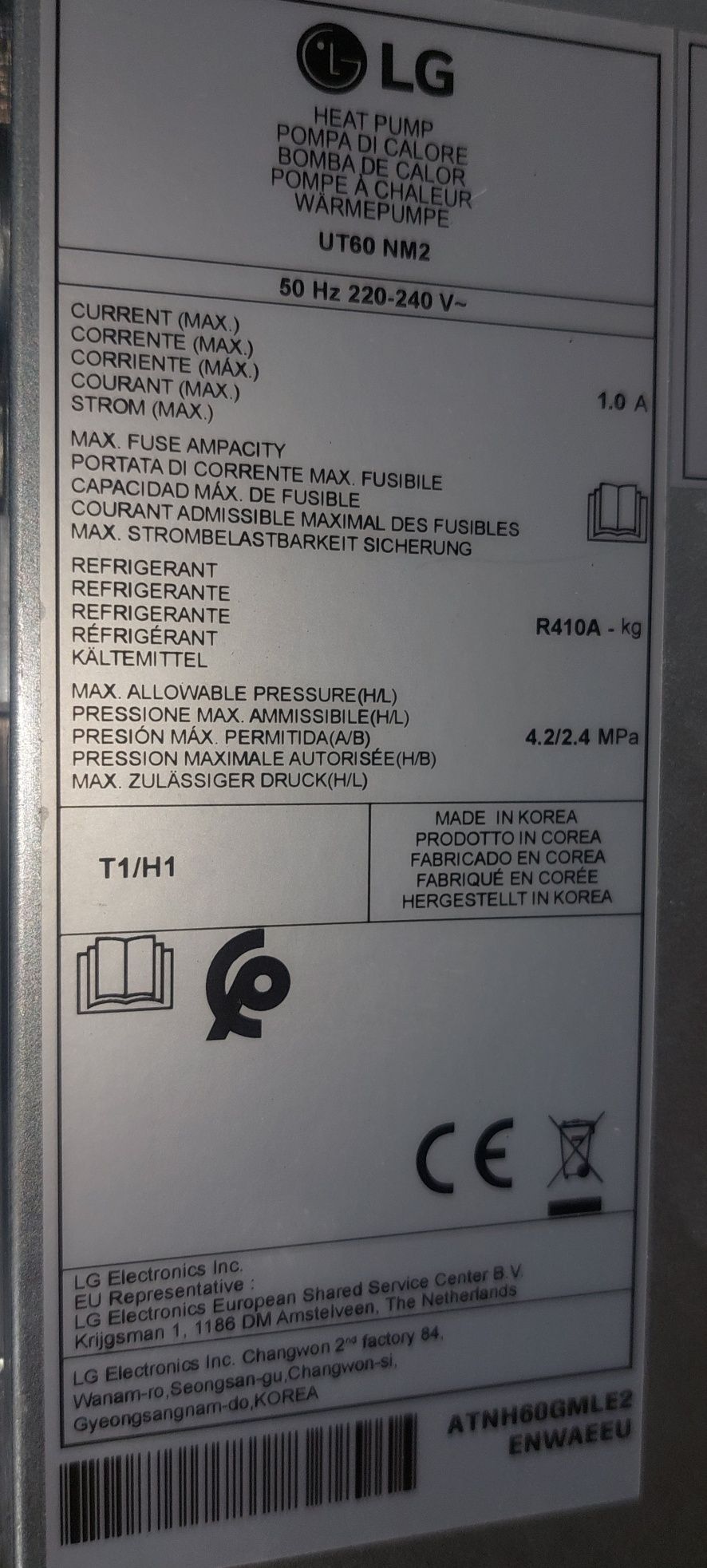 Klimatyzator UT 60 + nowy panel PT-UMC1