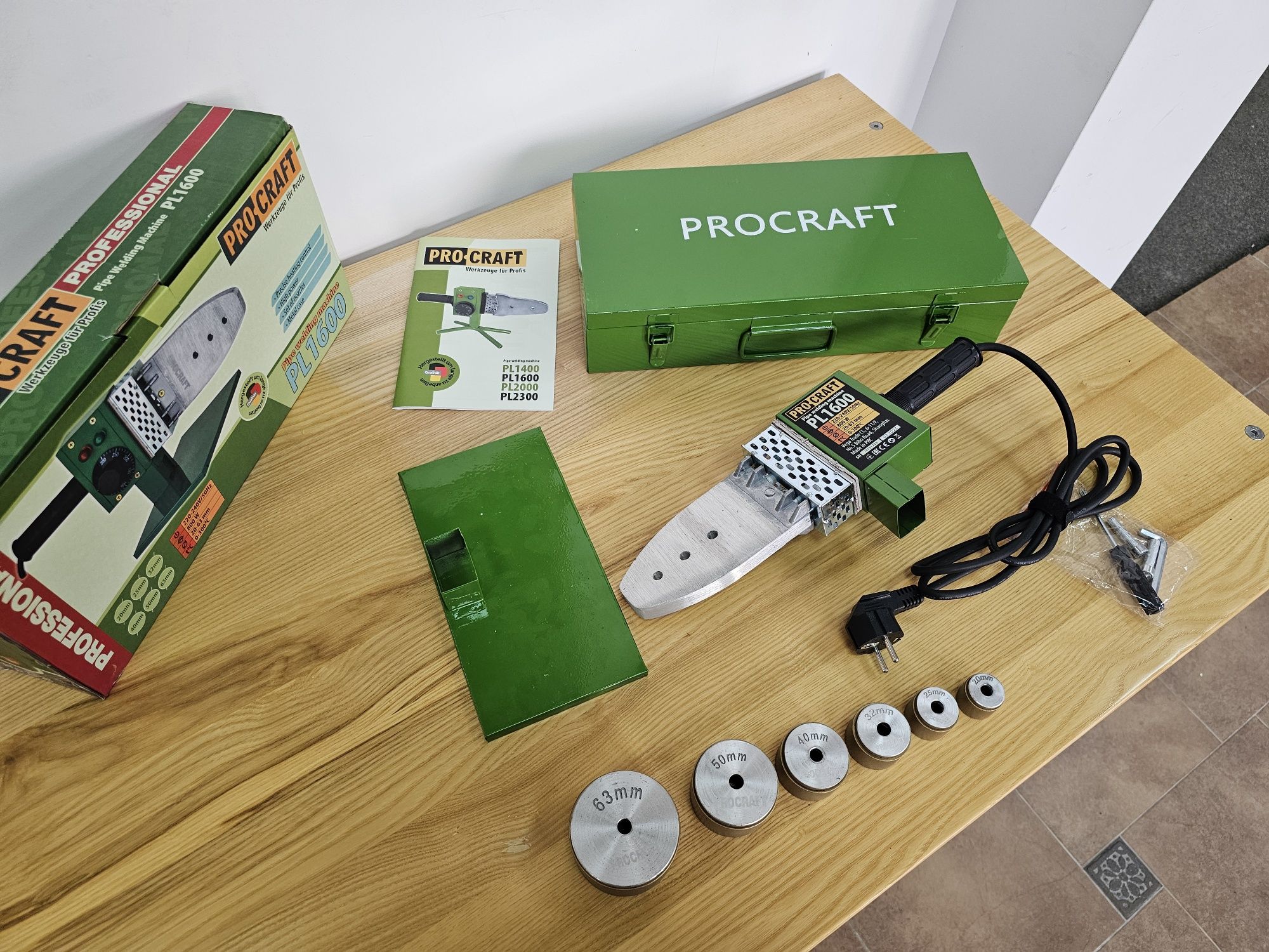 Паяльник для труб 20-63мм ProCraft Тефлоновое покрытие Насадок