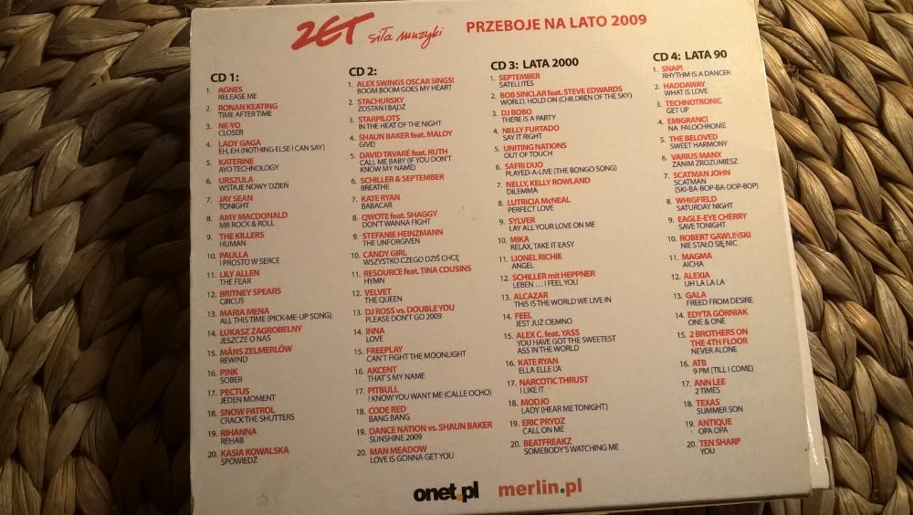 Radio Zet Siła Muzyki Przeboje na Lato 2009 - 4 CD