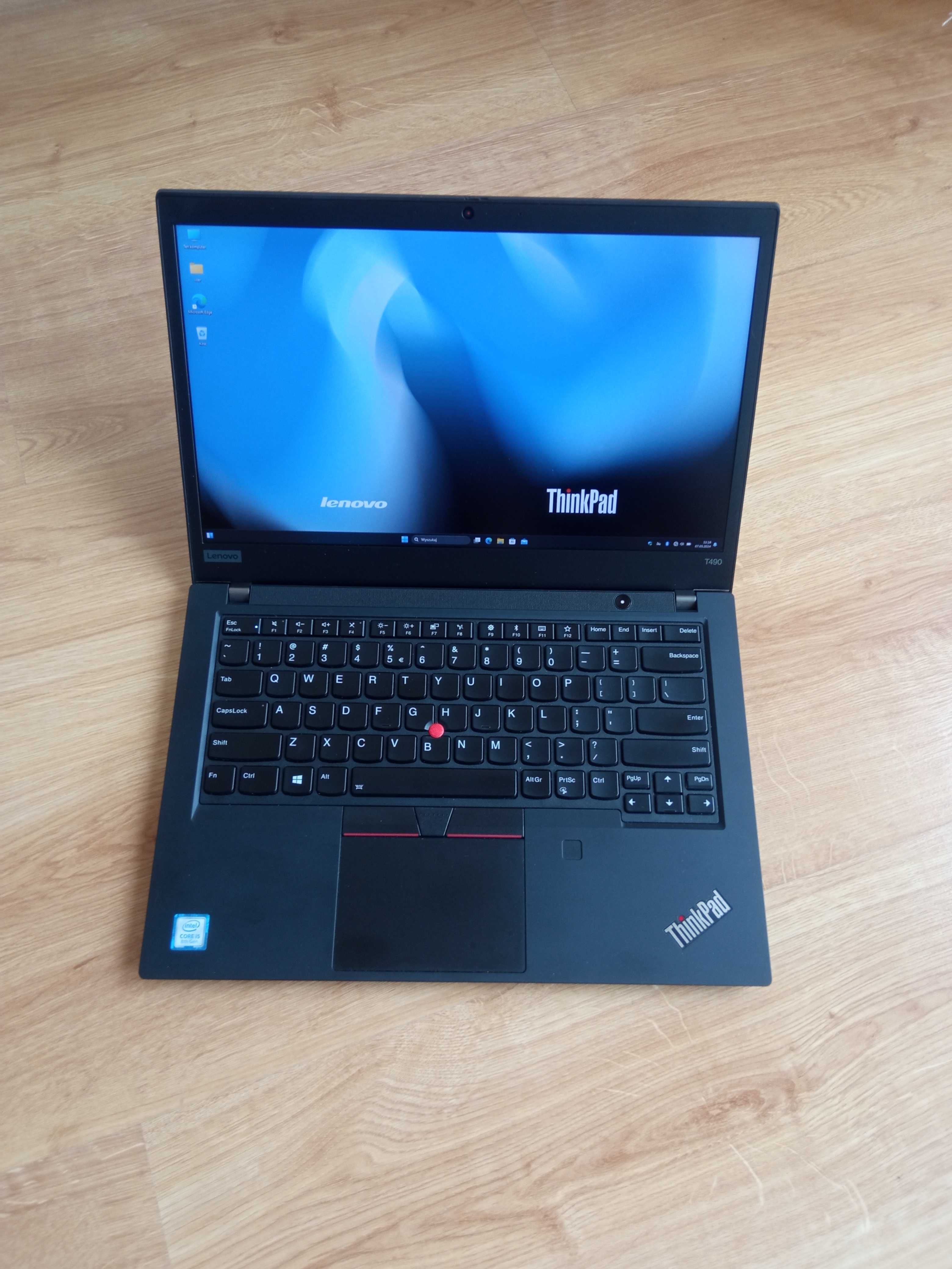 Laptop Lenovo ThinkPad T490 14" Core i5 16GB 256GB SSD FulHD Modem LTE