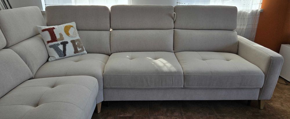 Komfortowy narożnik GOYA stelaż włoski Bydgoskie Meble 2,89x2,30