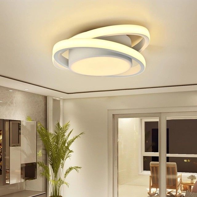 lampa sufitowa LED, okrągła lampa sufitowa, ciepła biel  6000 K