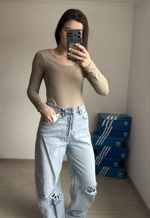 Боді з довгим рукавом