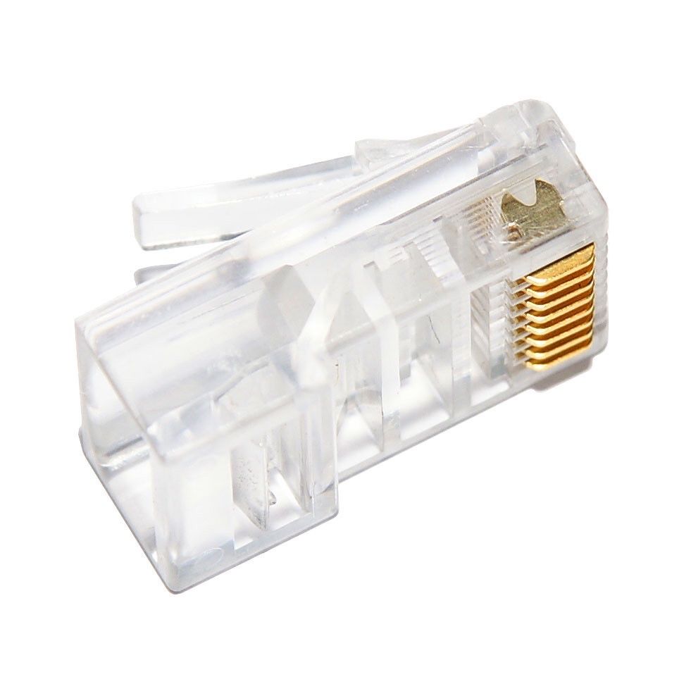 1000шт RJ-45 Коннекторы Cat-5E RJ45 Cat5E разъём коннектор цветные