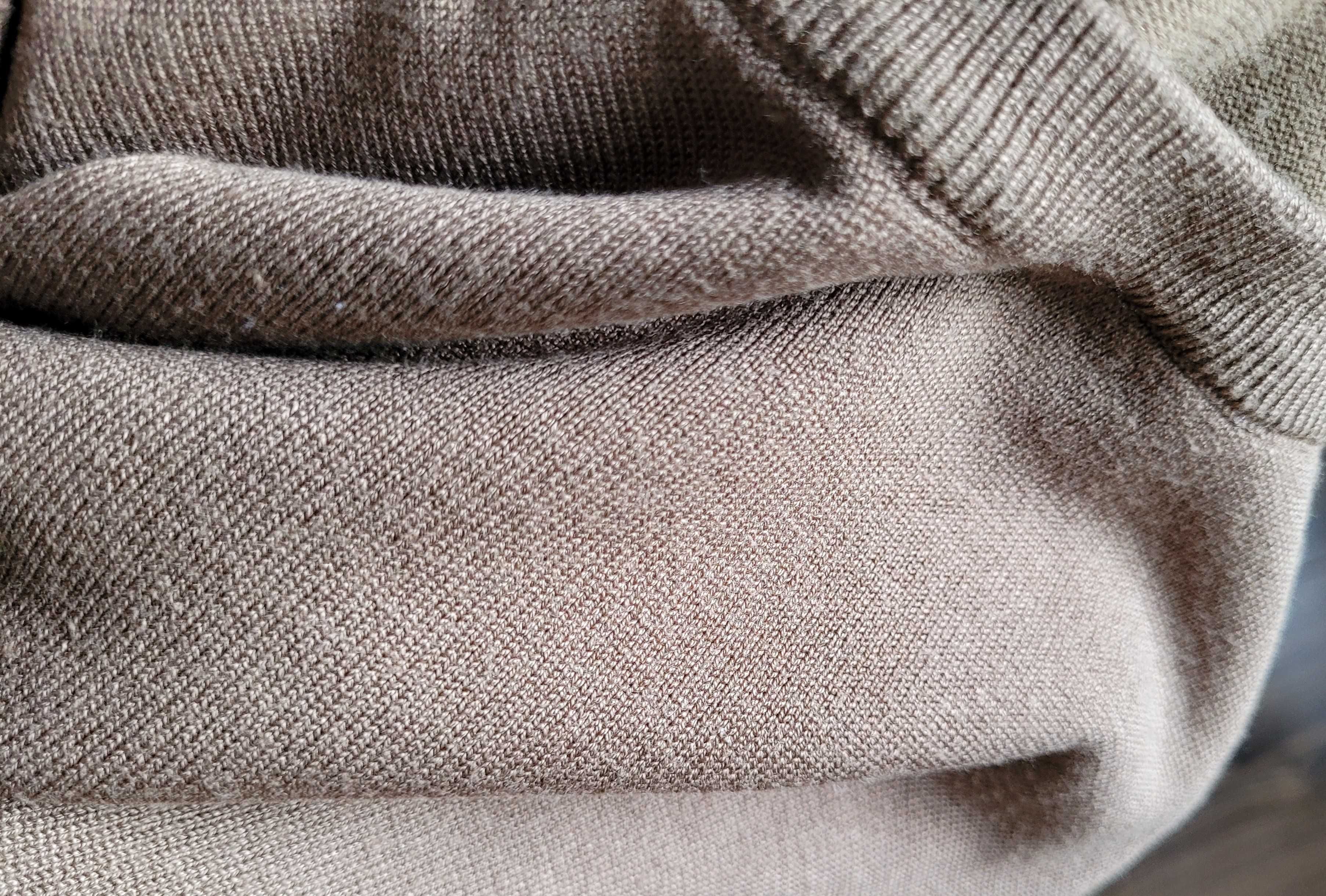 męski sweter Gianni Feraud 70% wiskoza L camel wielbłądzi jasny brąz