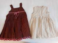 Sukienki letnie 104 cm zestaw 3-4 lata