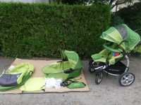 Wózek dziecięcy X Lander Forest, zielony, 2w1 gondola i spacerówka