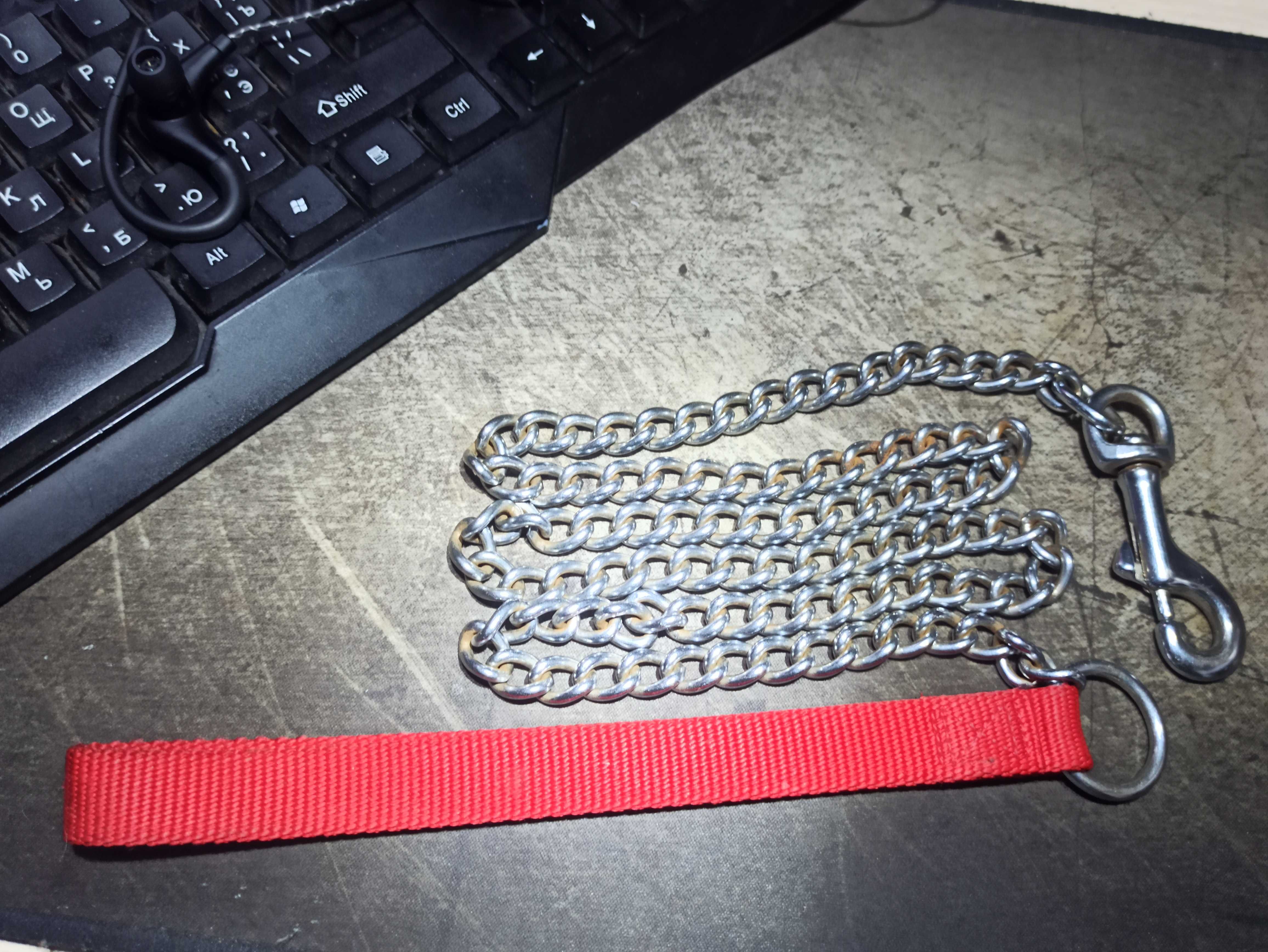 Поводок-Цепочка (3мм) для собак Coastal Titan Chain Dog Leash 120 см