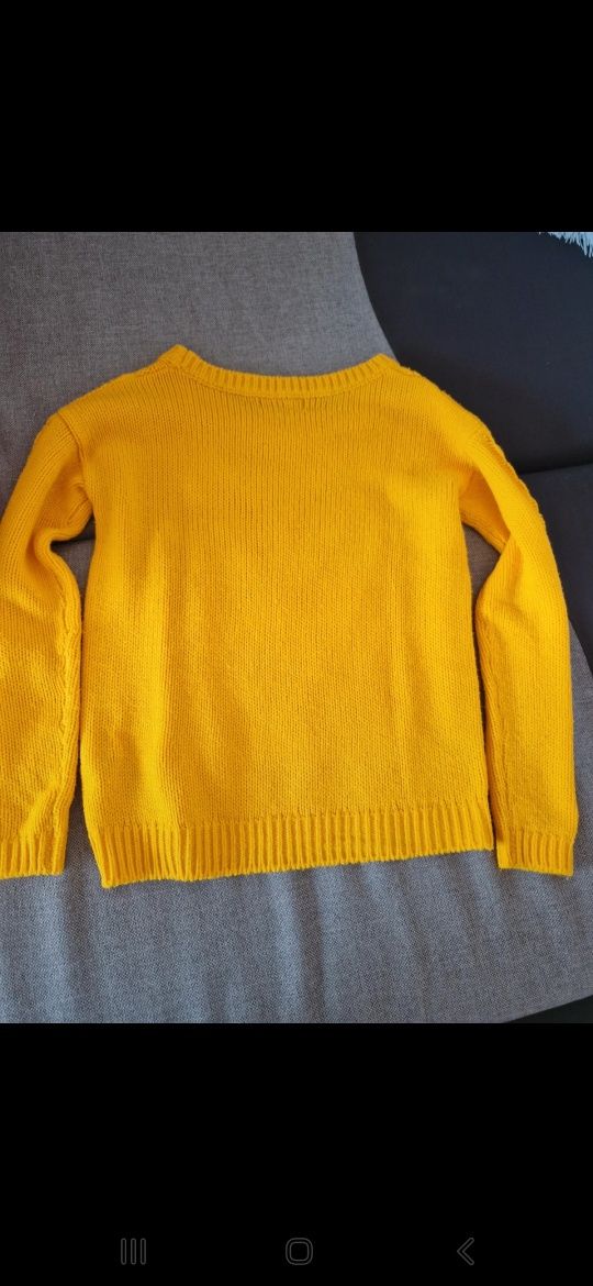 Sweter Guess XS żółty