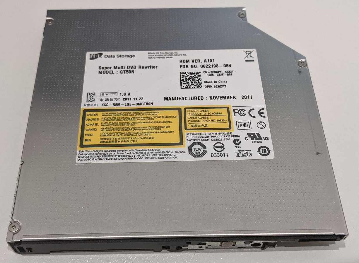 Оптический привод для ноутбука DVD-RW Hitachi-LG GT50N SATA