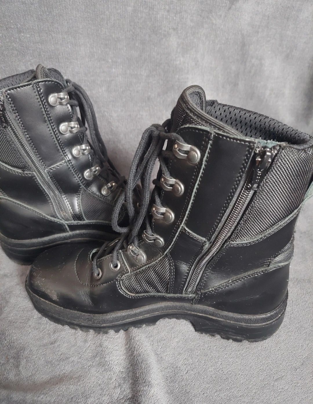 Buty czarne trzewiki do munduru 40 czarne