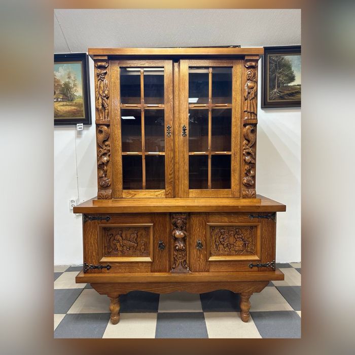 Вітрина сервант буфет дубовий масив витрина 2870