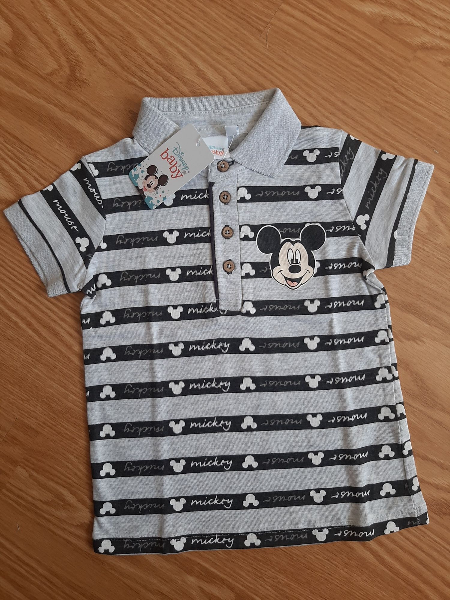 Bluzka polo t-shirt koszulka myszka miki 80