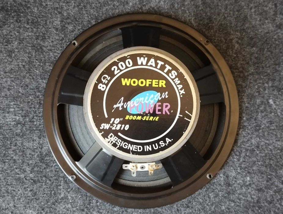 Woofer 10 american power sw2810 subwoofer tuba bass basowy niskotonowy