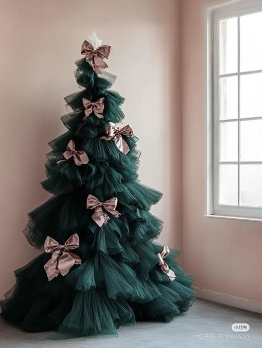 Ёлка тренд 2026, ёлка из фатина , Ялинка