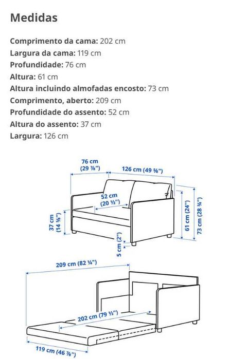 Sofá-cama IKEA Fridhult