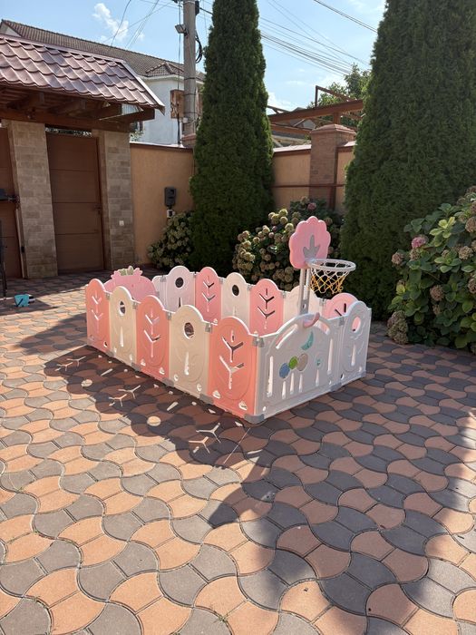 Детский манеж BabyPlayPen Магічний ліс. 165*165*62 см.Розовый.