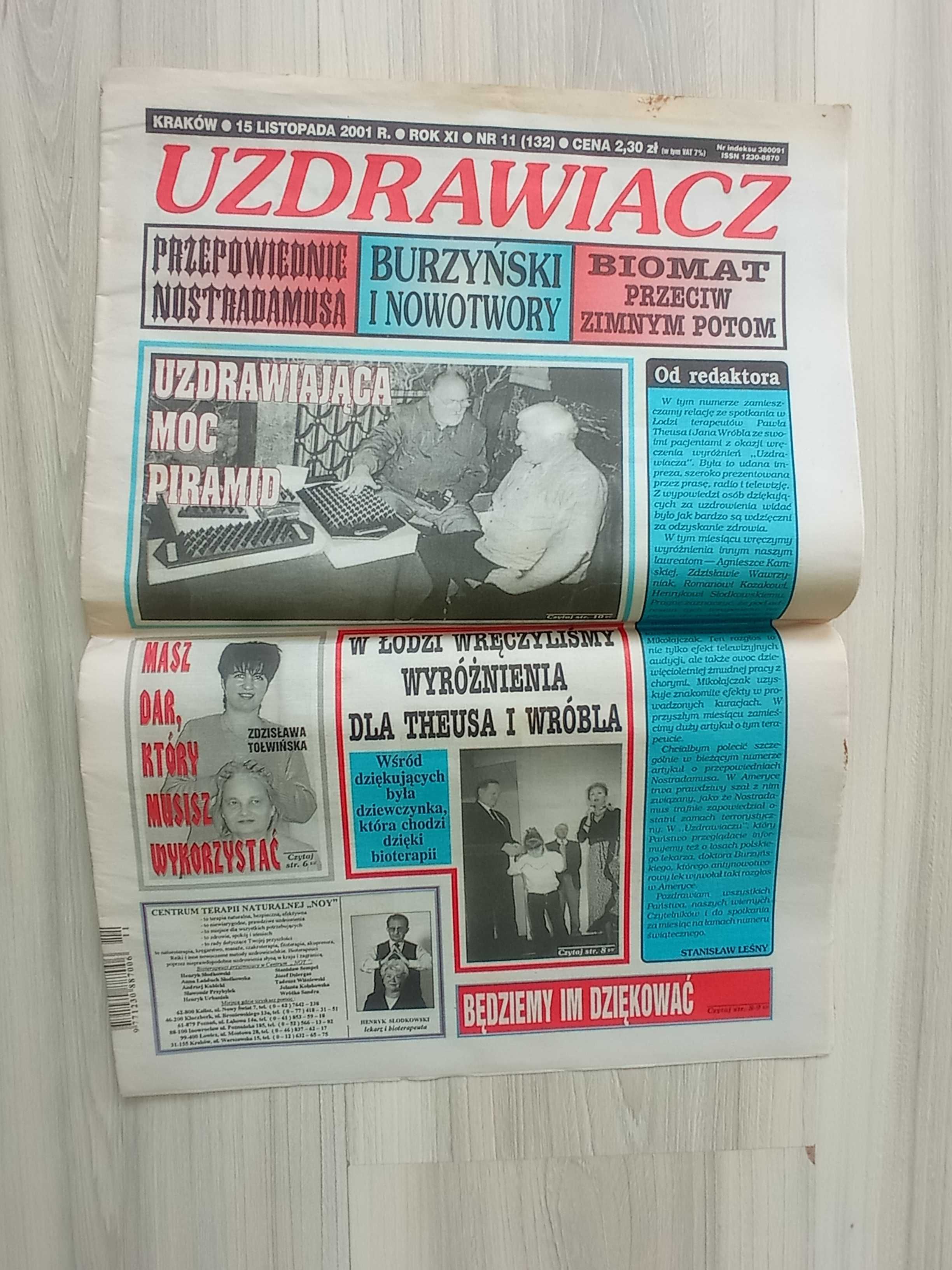 Uzdrawiacz, 2001 zestaw