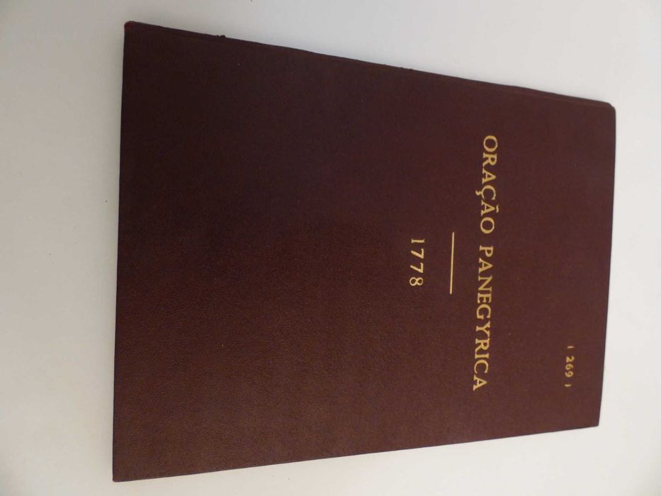 Livro Oração Panegyrica - 1778