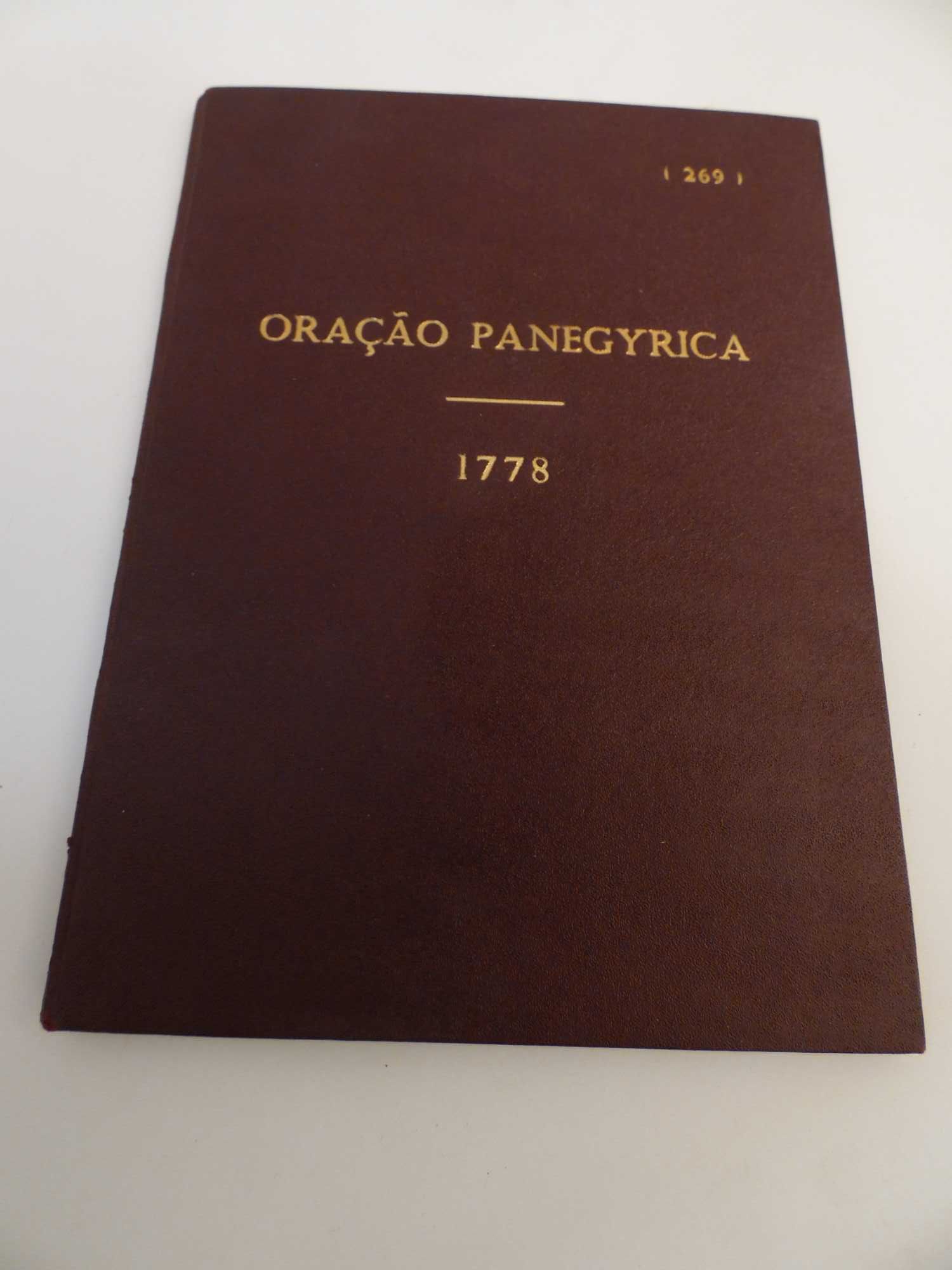 Livro Oração Panegyrica - 1778