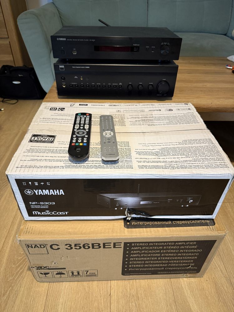 Zestaw - Wzmacniacz Nad C 356EE i Yamaha NP-S303 - Polecam