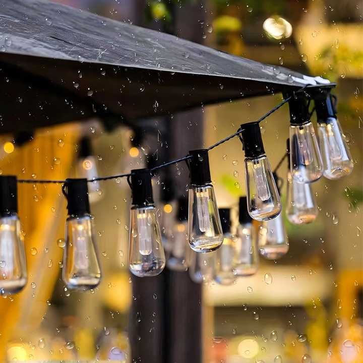 Girlanda Solarna Ogrodowa Lampki Solarne 20x LED na Balkon Taras