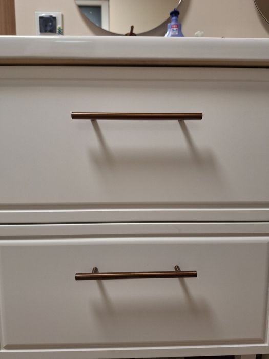 Uchwyt meblowy, 16cm, szczytkowany mosiądz