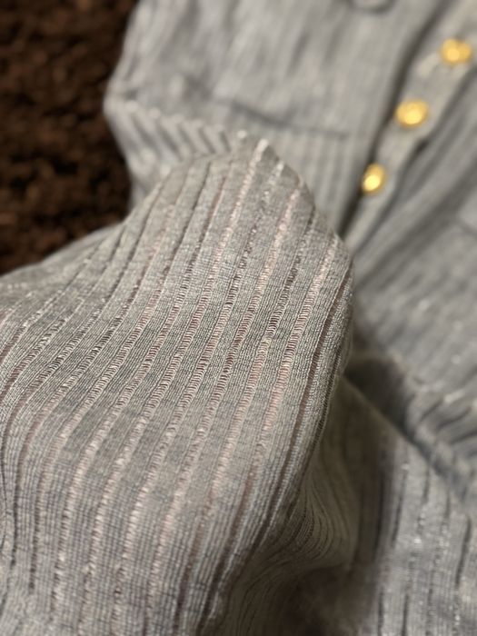 Блакитна кофтинка від бренду Balmain | оригінальна