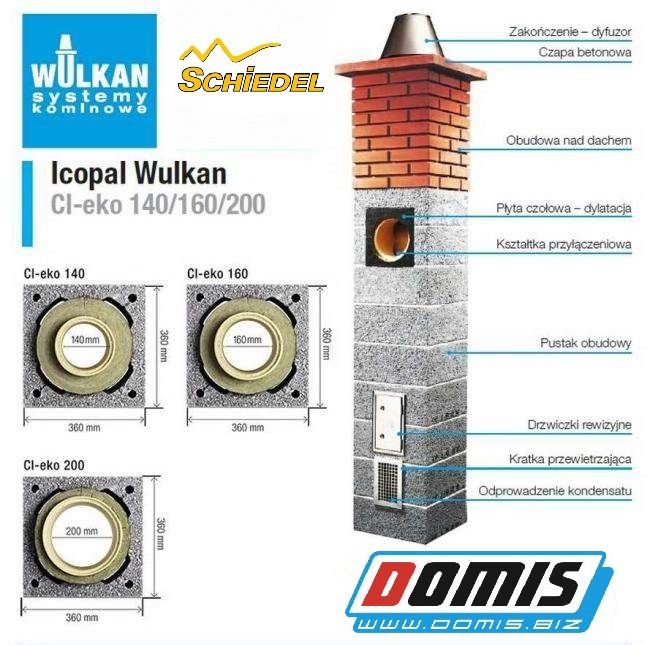 Komin systemowy SCHIEDEL WULKAN od ręki
