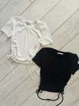 Crop top zara xs s zestaw