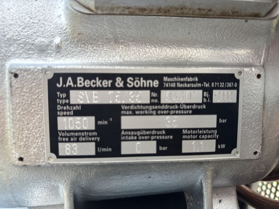 Kompresor tłokowy J.A. Becker &Söhne