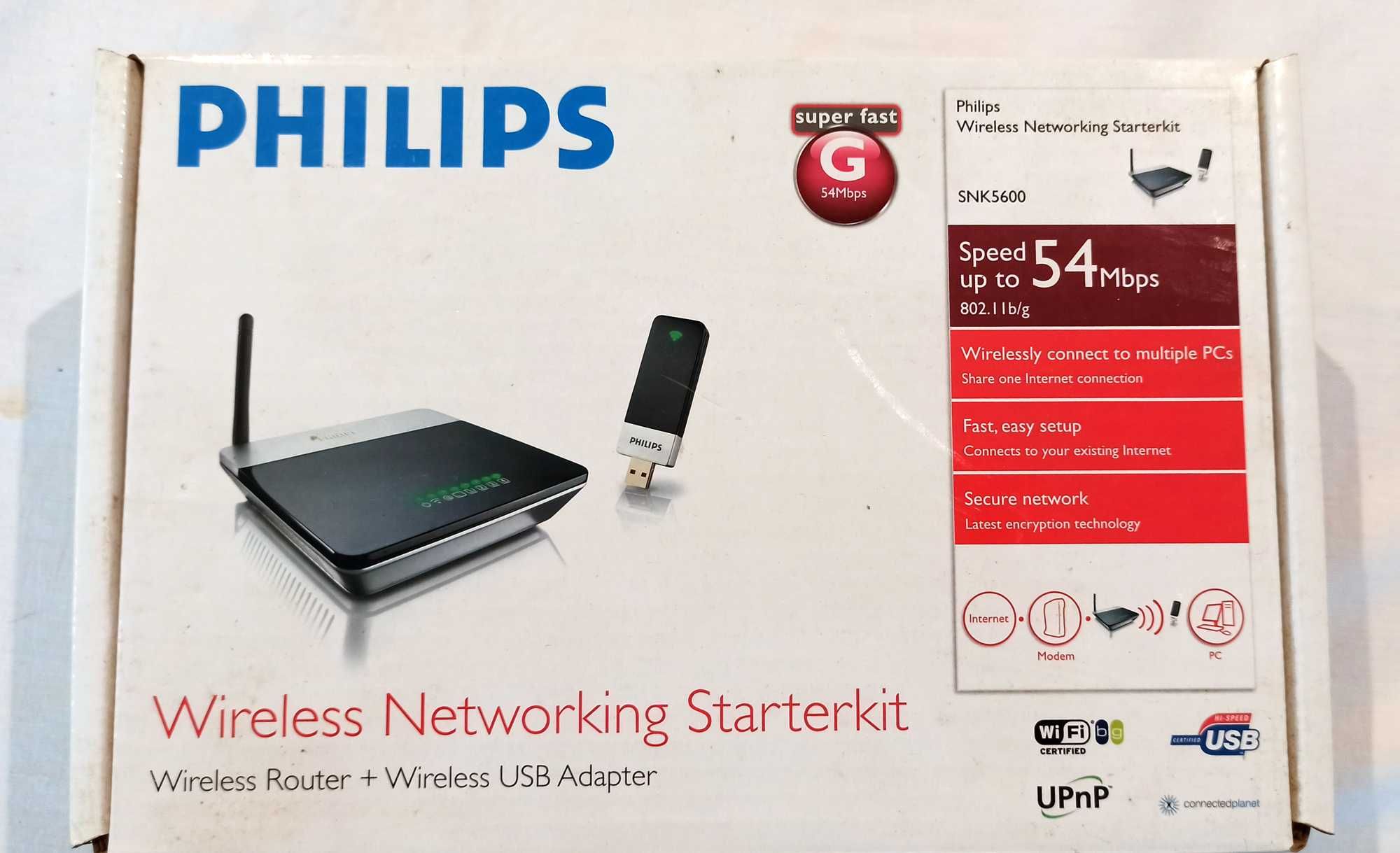 Kit Router WIFI + Pen Usb Wifi Philips - 54Mbps