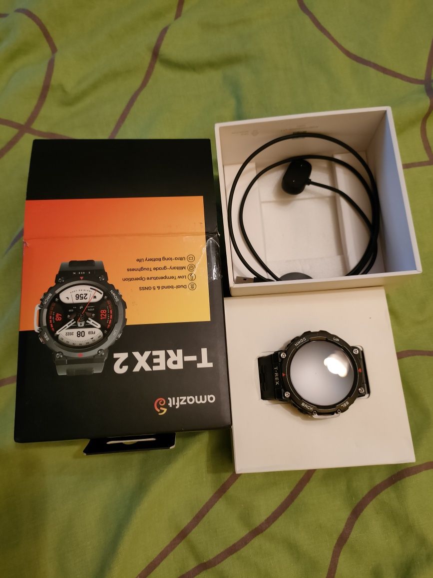 Amazfit T-REX 2 Ember Black смарт годинник часы