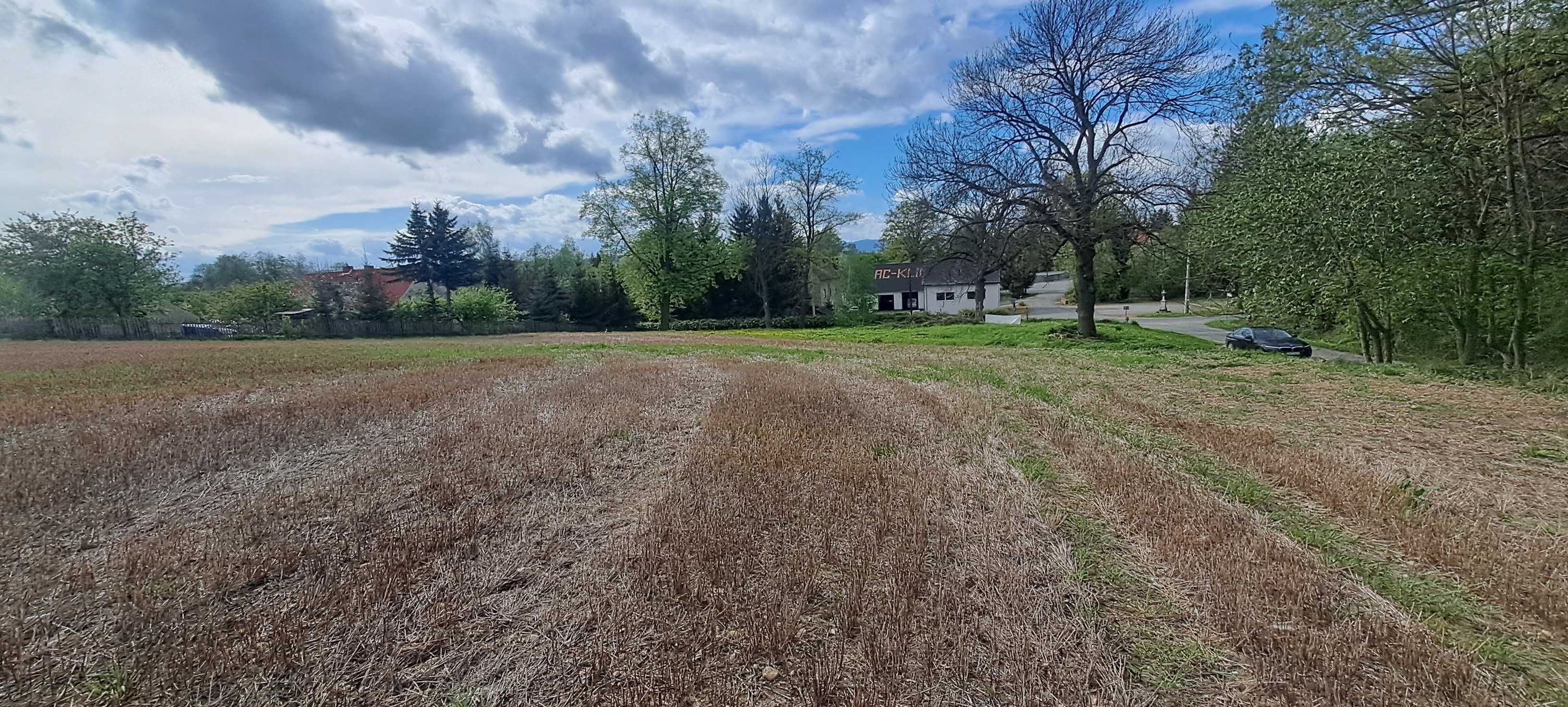 Atrakcyjna działka budowlana 3590 m2 w Strąkowej k. Ząbkowic Śląskich