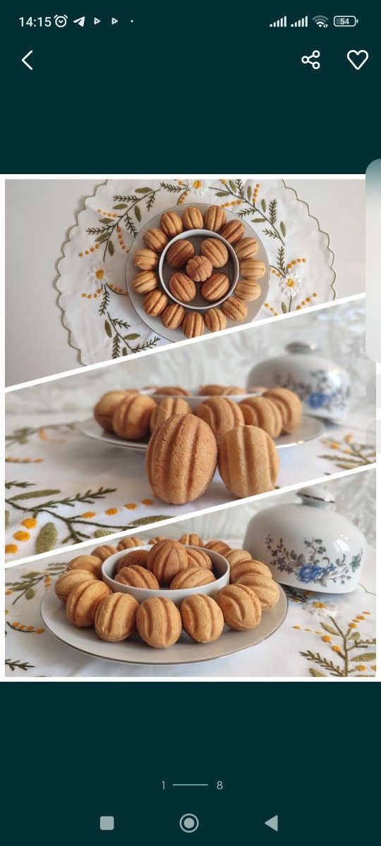 Орешки со сгущенкой, трубочки, печенье брауни, попсы,торты