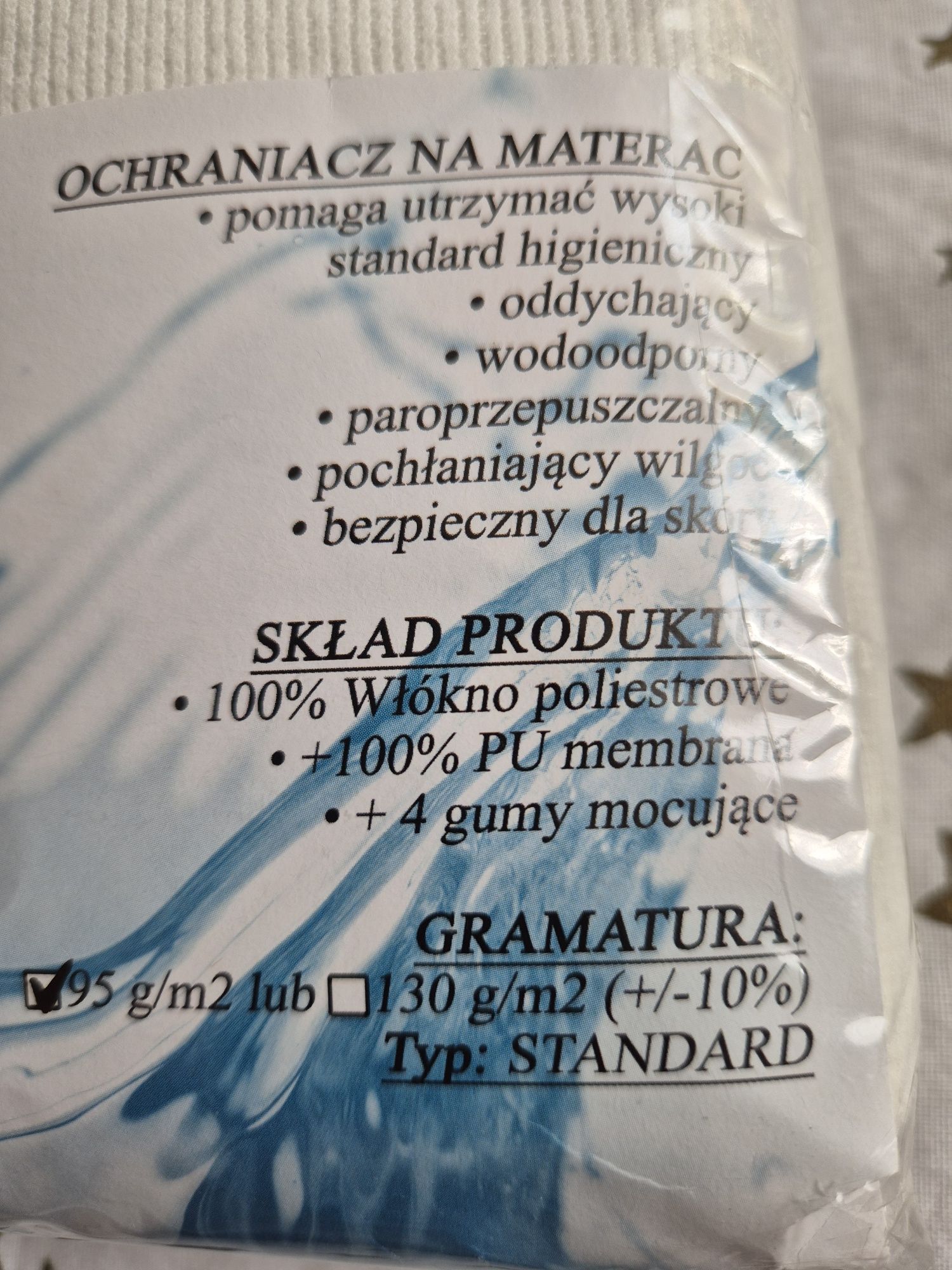 Ochraniacz na materac, prześcieradło nieprzemakalne