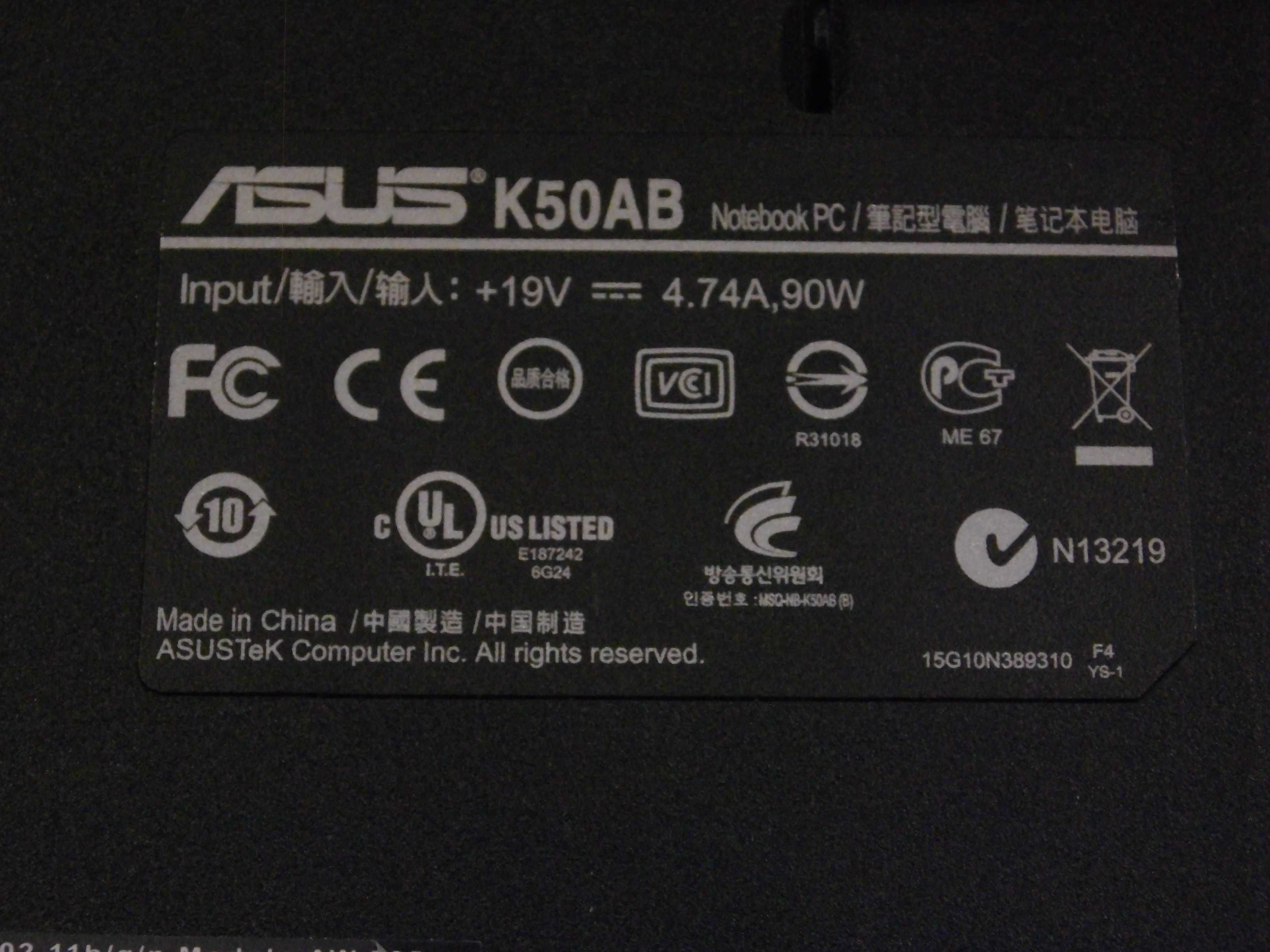 Laptop Asus K50AB