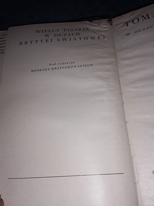 Tomasz Mann w oczach krytyki światowej wielcy pisarze