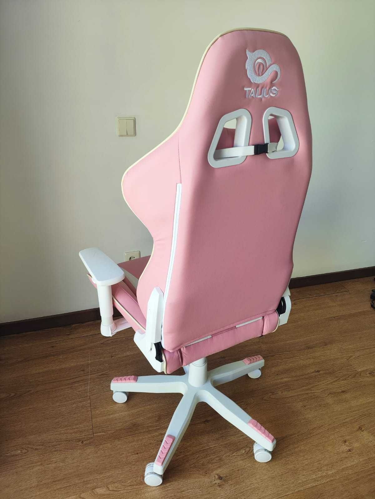 Talius Dragonfly Cadeira Gaming Branca/Rosa
