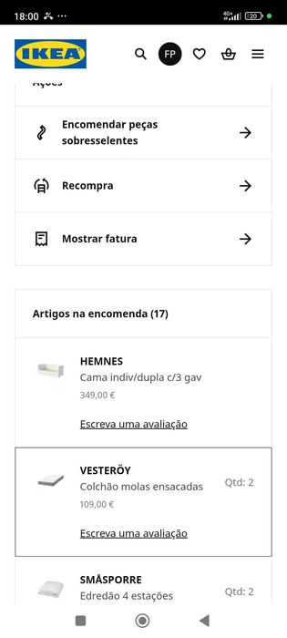 Cama de abertura dupla