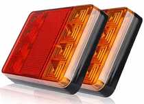 2x LAMPA TYLNA Zespolona Do Przyczepy DIODOWA LED 12V Zestaw