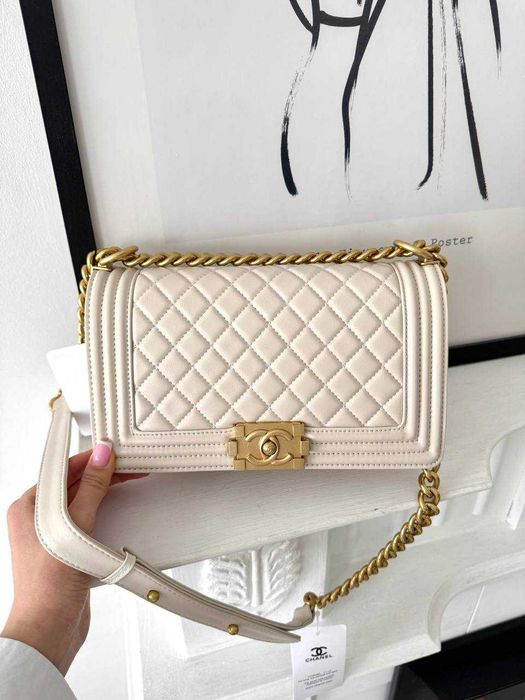 сумочка  Chanel Boy Beige Gold
Арт. P10162