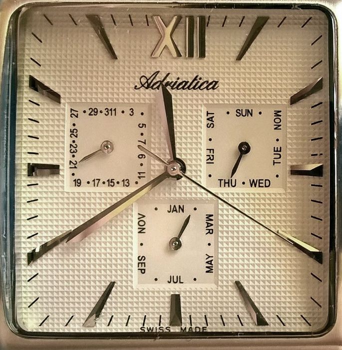 Super zegarek męski Adriatica SWISS + 2 skórzane bransolety z SALONU