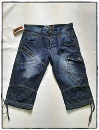 Męskie / chłopięce bojówki jeansowe, spodenki. Rozm 29